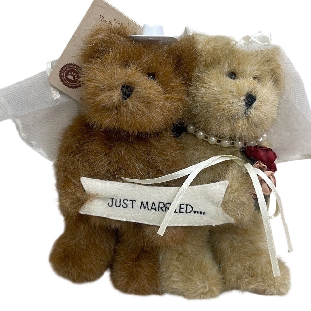 Boyds Bears Just Married Wedding Plush Duo true love Collection Tag nwt plush